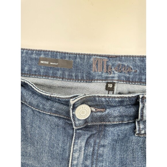 KUT from the Kloth Jeans Nicole High Rise Bootcut Medium Wash Denim Women 10 - Picture 6 of 12